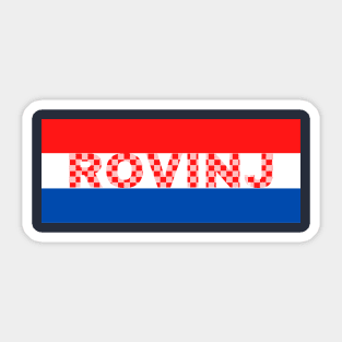 Rovinj City in Croatia Sticker